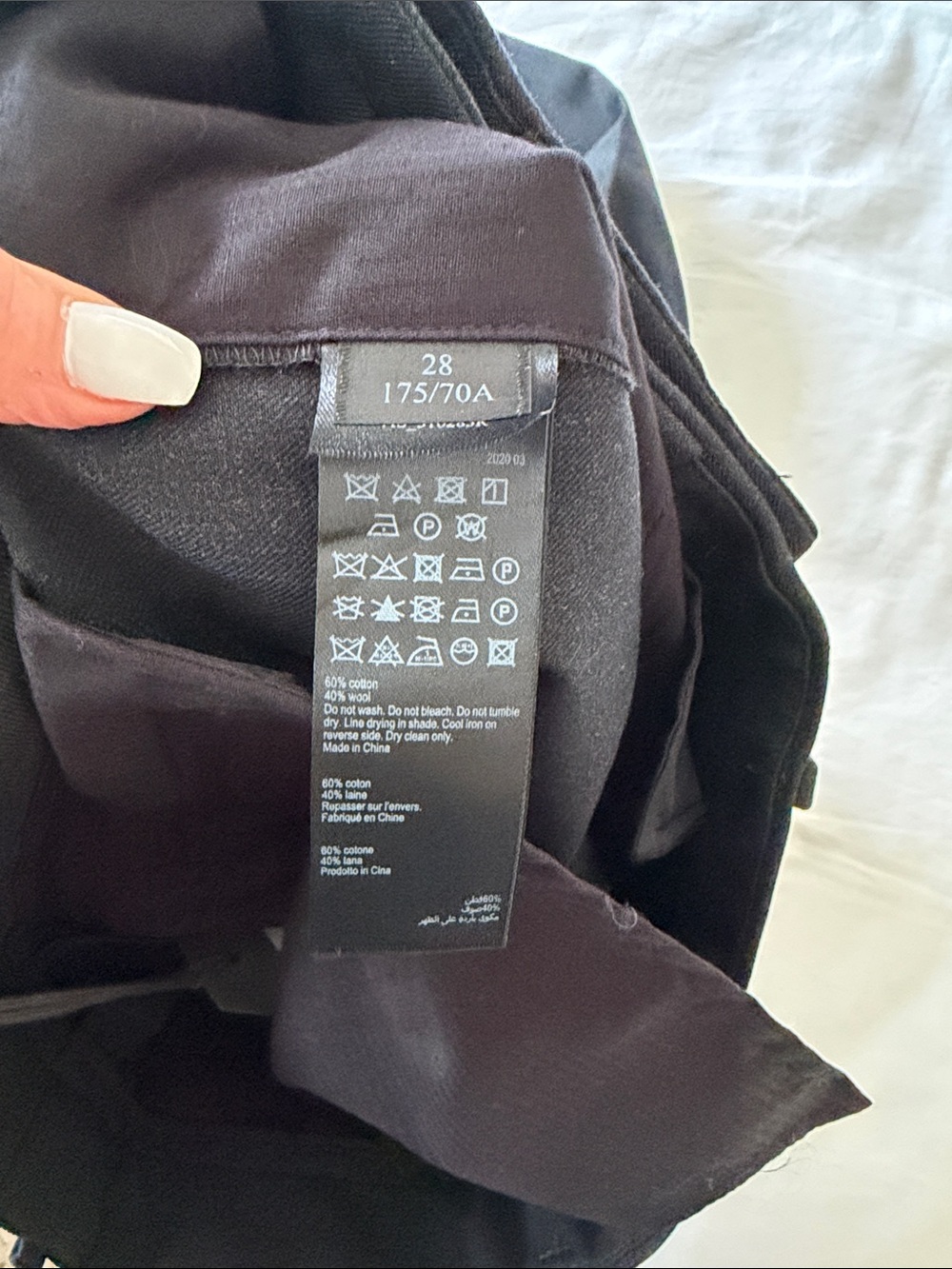 All Saints Tallis Charcoal Slim Pleated Dress Trousers - Picture 8 of 8